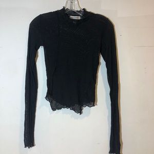 Urban Outfitters sheer black mesh top